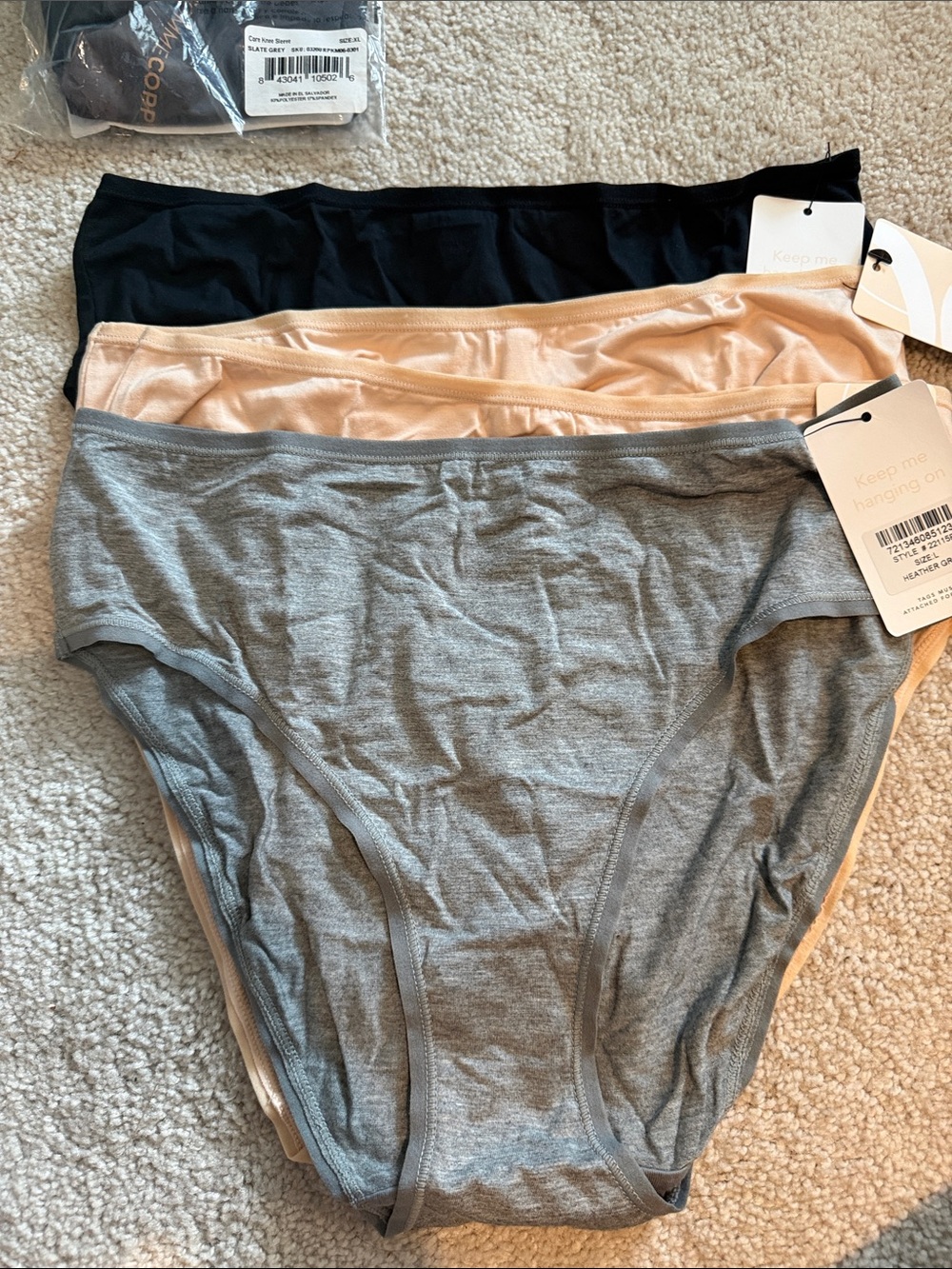 4 pair of lively panties, large high cut leg NET